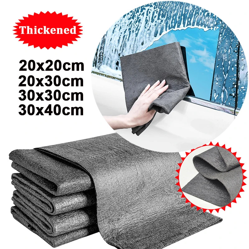 New Thickened Magic Cleaning Cloth Microfiber Glass Clean Towel Reusable Washabl