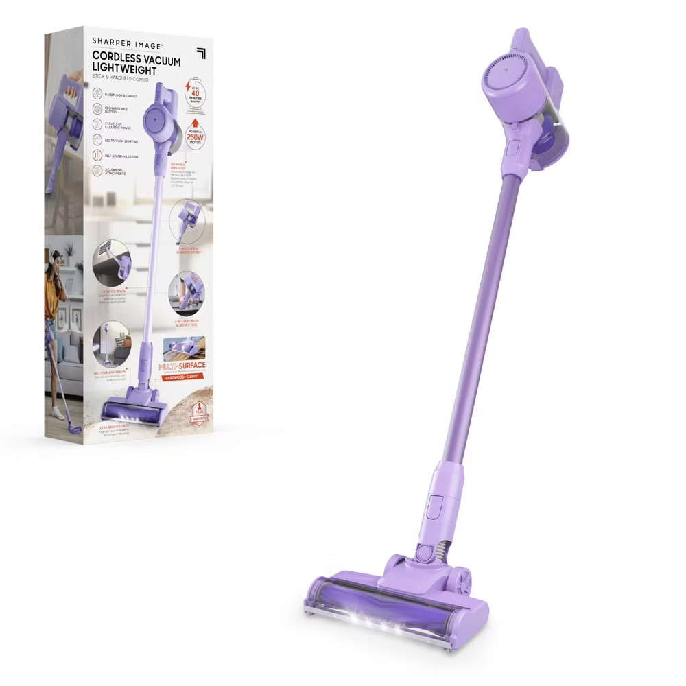 Sharper Image 2-in-1 Brushed Motor Cordless Stick and Handheld Vacuum