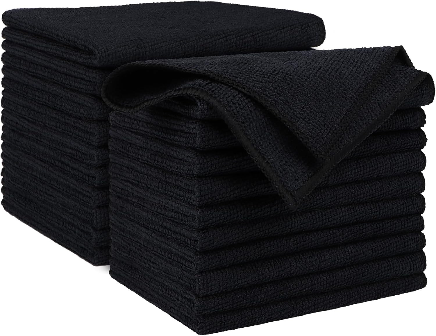 Microfiber Cleaning Cloths 20PK, Lint Free Dusting Rags 12×12″ for Home & Cars
