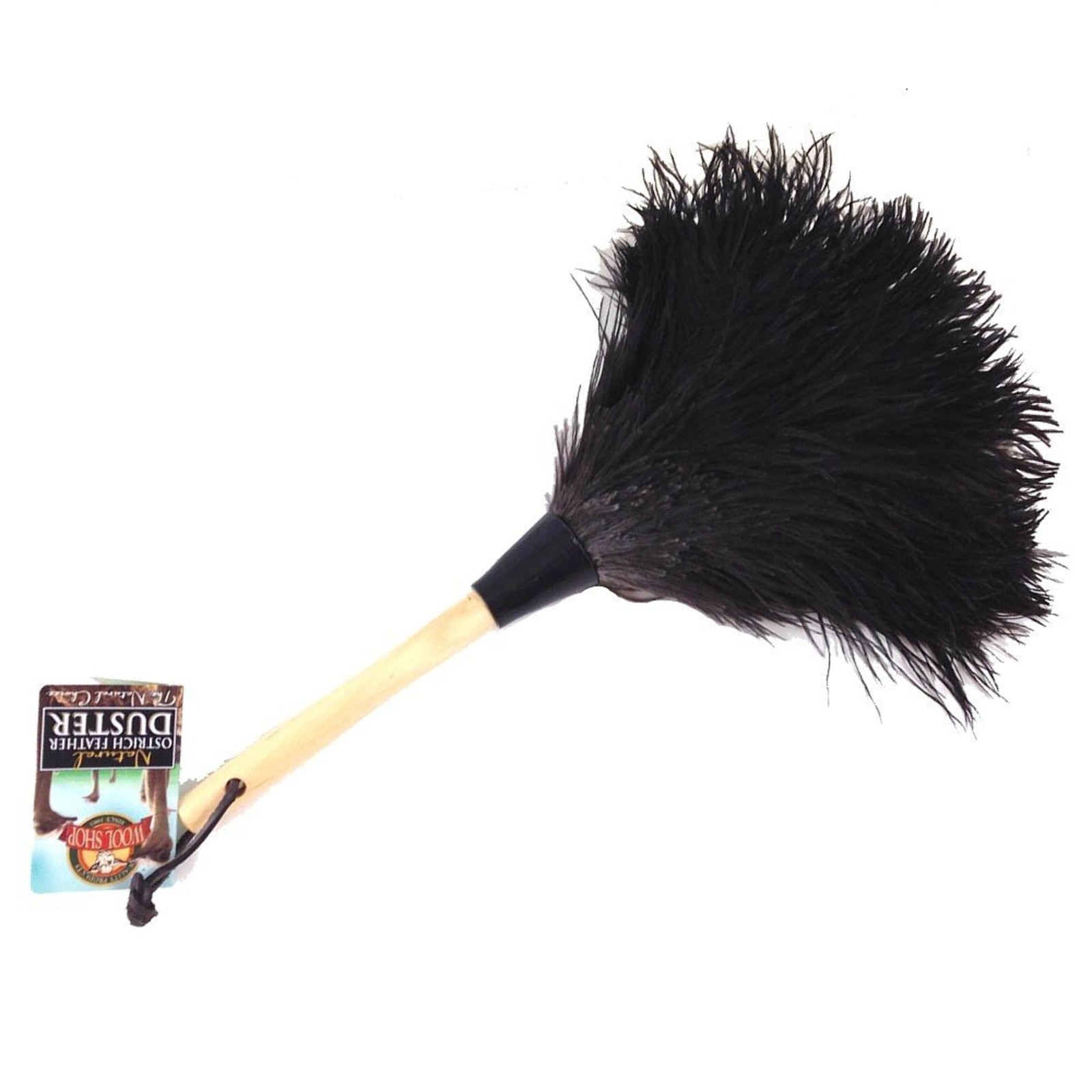 Wool Shop Delicate Light Ostrich Feather Cleaning Duster Brown 13 inch