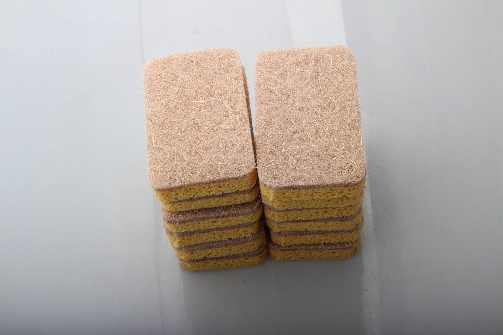 ST 6 /12PCS Natural Scrub Sponge Scouring Pad Sisal Plant Based Sponge Scrubber