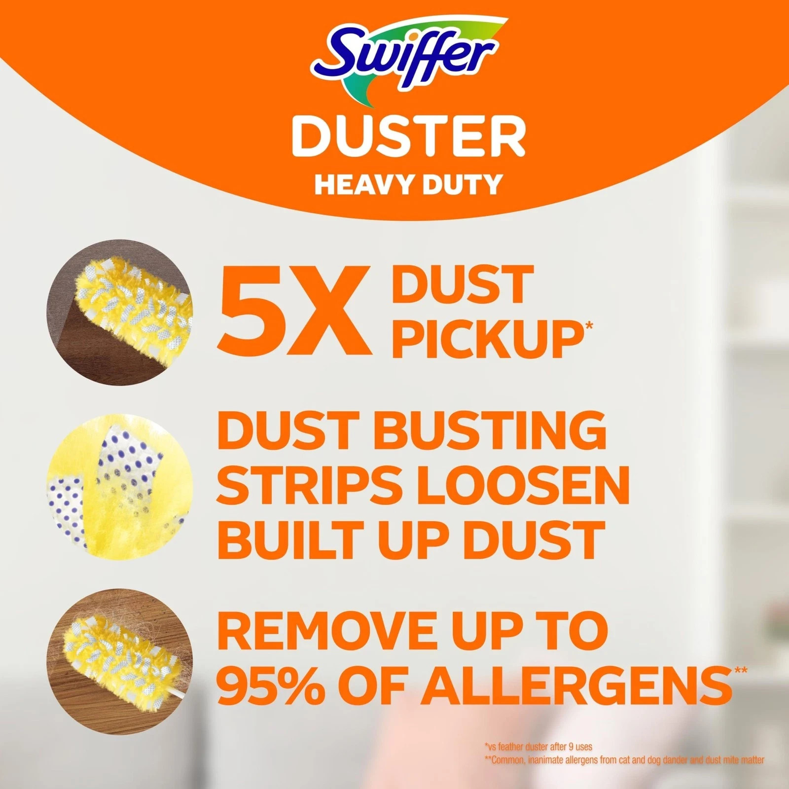 Case pack of 3 Swiffer Duster Kits with 3 ft Extendable Arm Reach