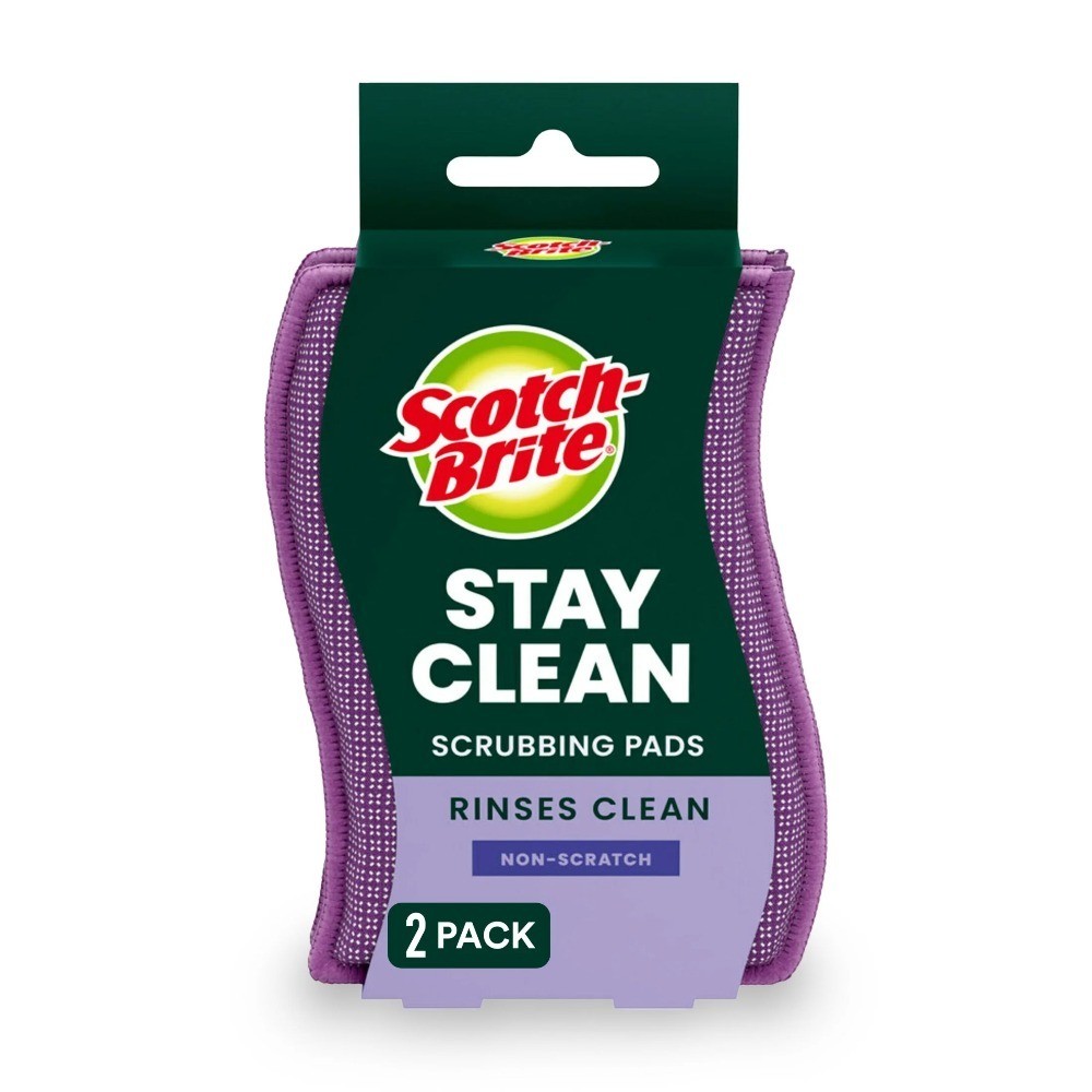 (3 pack) Dobie Stay Clean Scrubbers, 2 Count