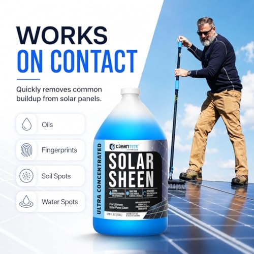 1 Gallon Solar Panel Cleaner – Super 128 Fl Oz – 1 Gallon – 1 Pack