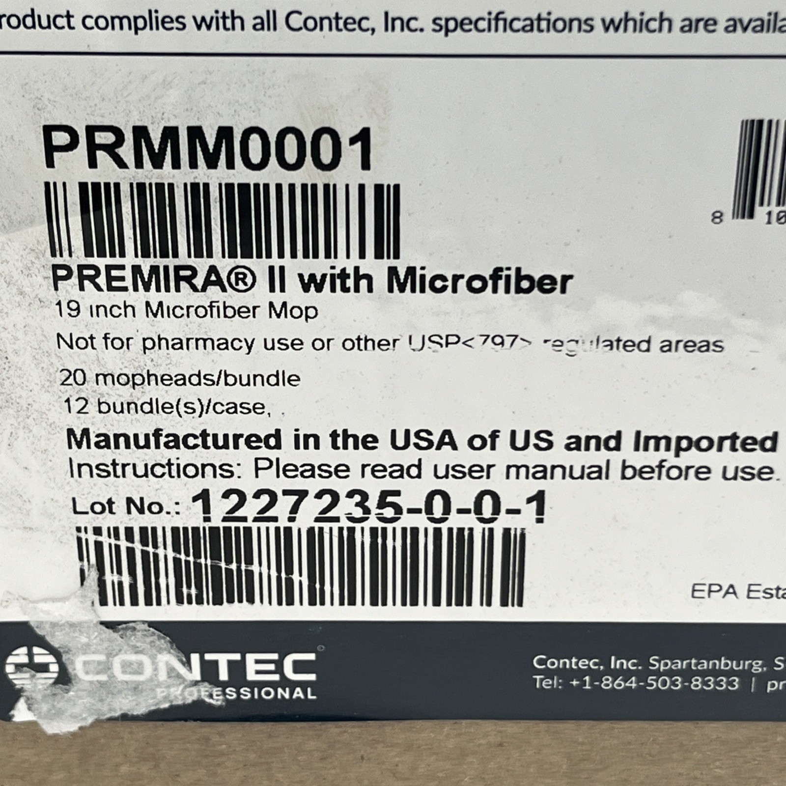 NEW!! PREMIRA Ii Disposable Microfiber Floor Pad – PRMM0001 – 240 per Case
