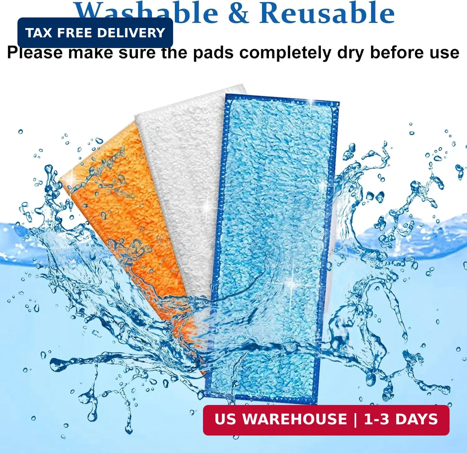 6 Pack Mopping Pads for iRobot Braava Jet 240 241 245 (2 Wet Pads, 2 Damp Pads,