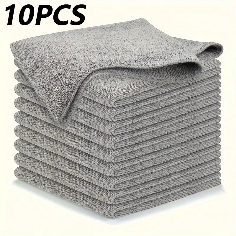 Microfiber Cleaning Cloths Lint Free Soft Car Kitchen Household Towels 1/5/10PCS