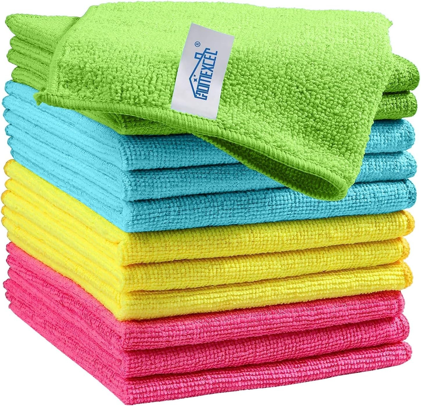 Versatile 12 Pack Microfiber Cleaning Towels – Soft, Compact & Machine Washable