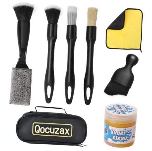 8-Piece Car Interior Detailing Kit – 160g Non-Sticky Gel (128% More Than 70g),
