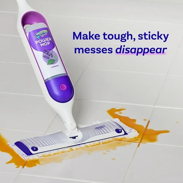 Swiffer Power Mop Refill Solution, Tile, Vinyl, Laminate, Wood, Floor Cleaner