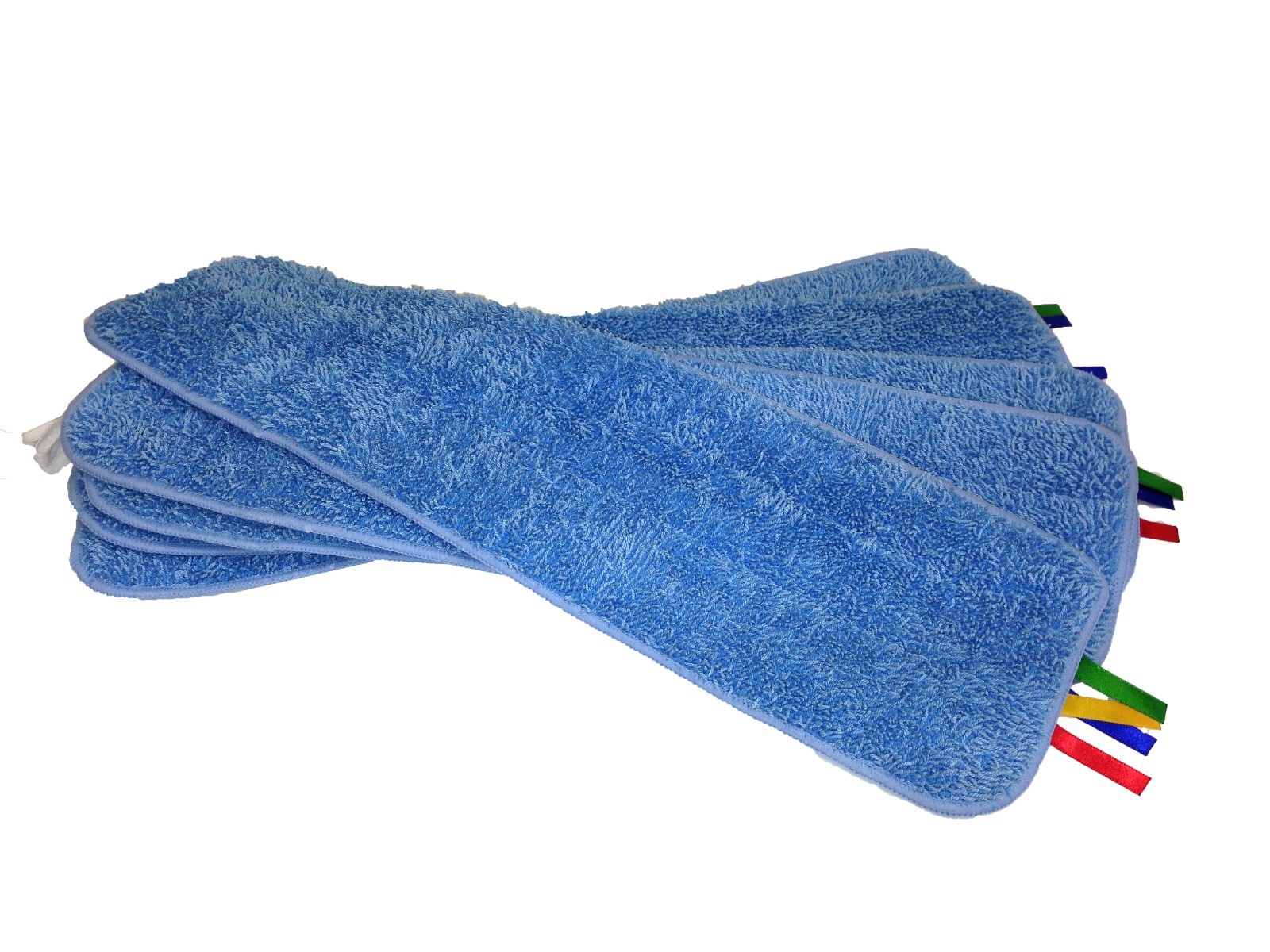 50 Case 24″ Looped Microfiber Mop Pads Wet Dry Refill 400GSM (Blue/Blue)