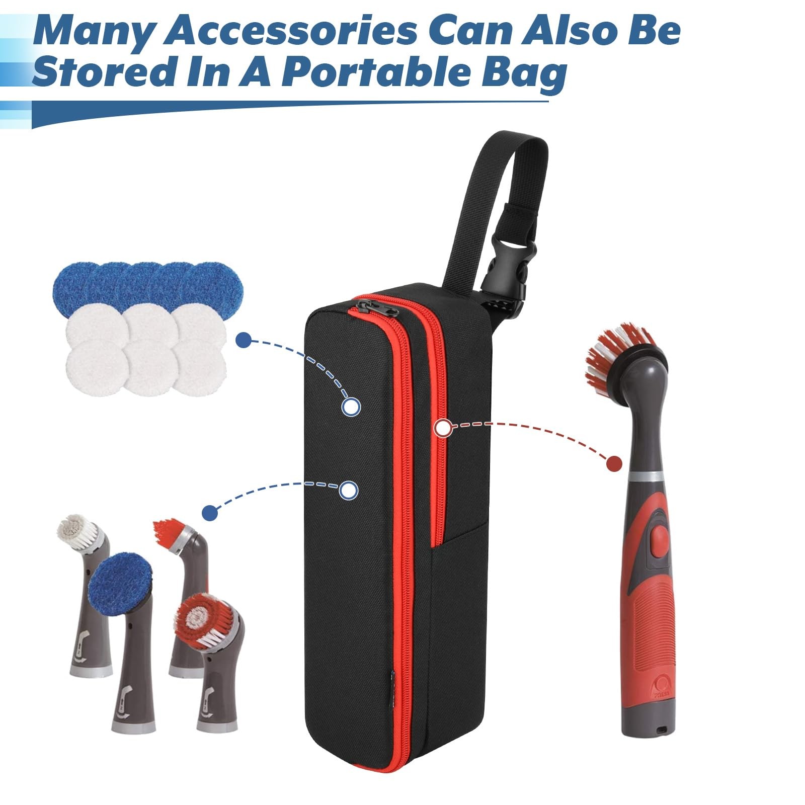 Homakover Carrying Case Compatible with Rubbermaid Reveal Power Scrubber Ulti…