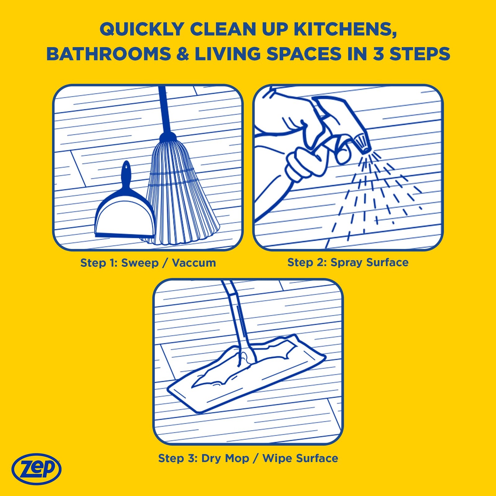 Zep Concentrated Multi-Purpose Pine Cleaner – Cut 42.67 Fl Oz (Pack of 3)