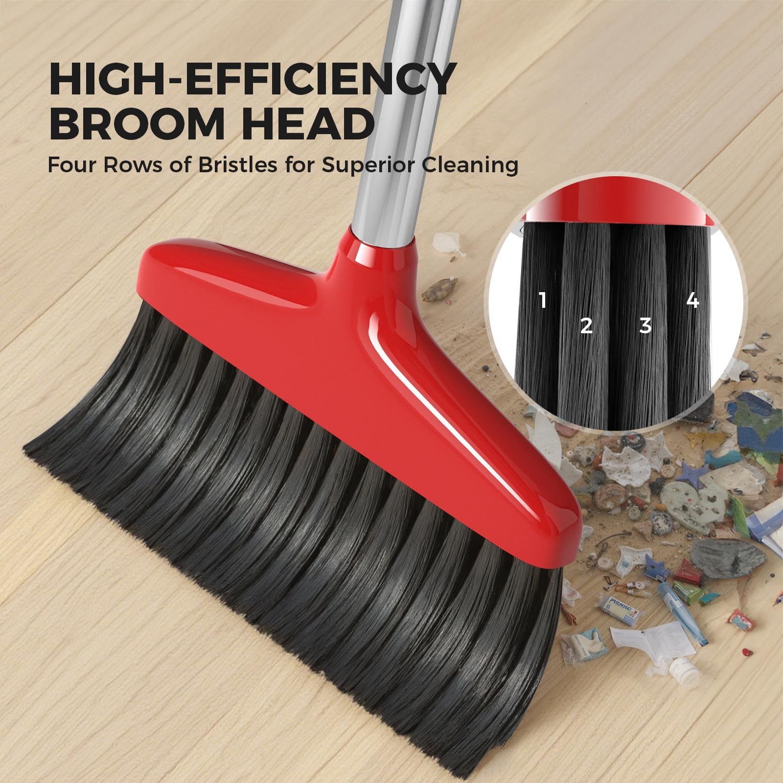 Handy Broom, Indoor/Outdoor Brooms, Duty Kitchen Broom, for Home Garage