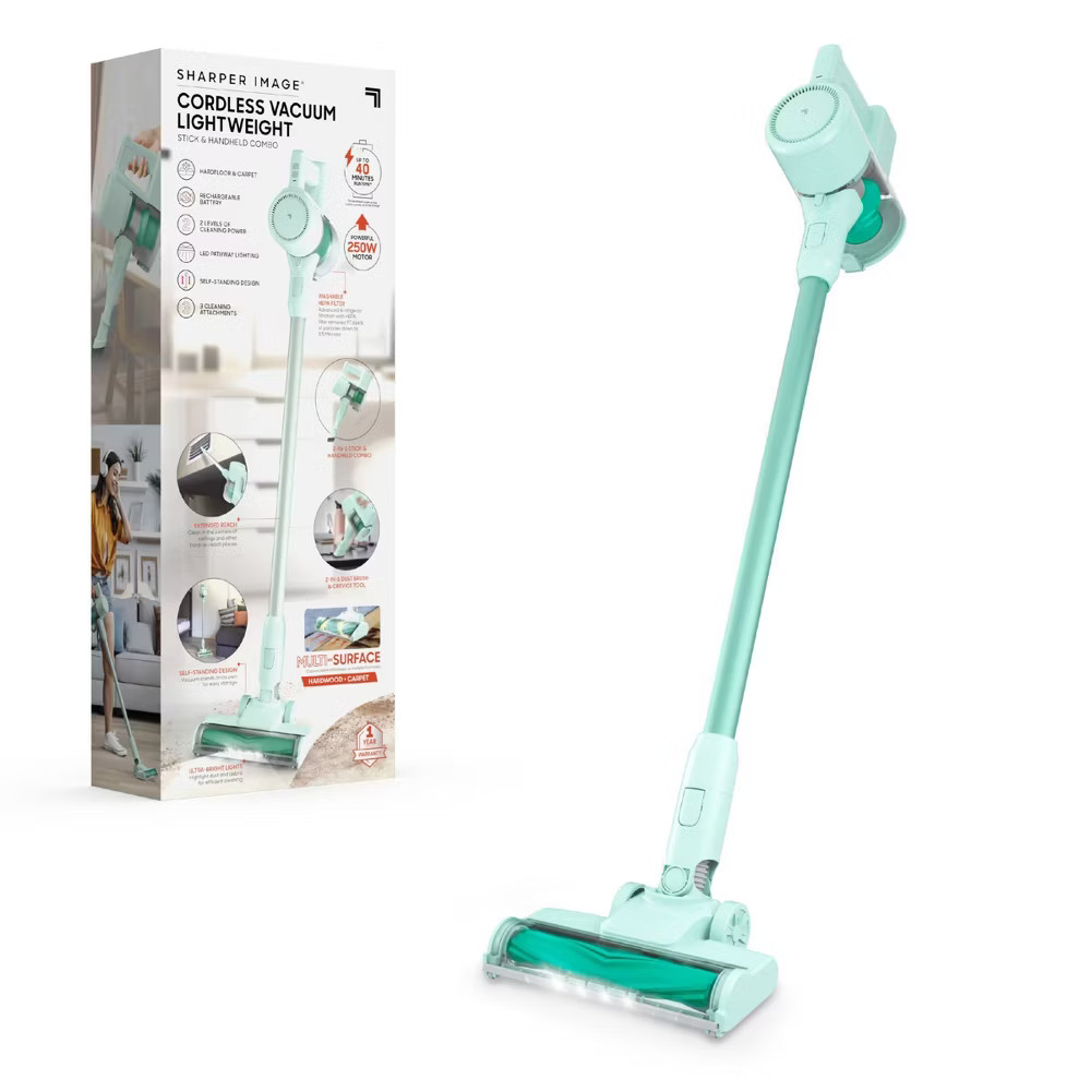 Sharper Image 2-in-1 Brushed Motor Cordless Stick and Handheld Vacuum