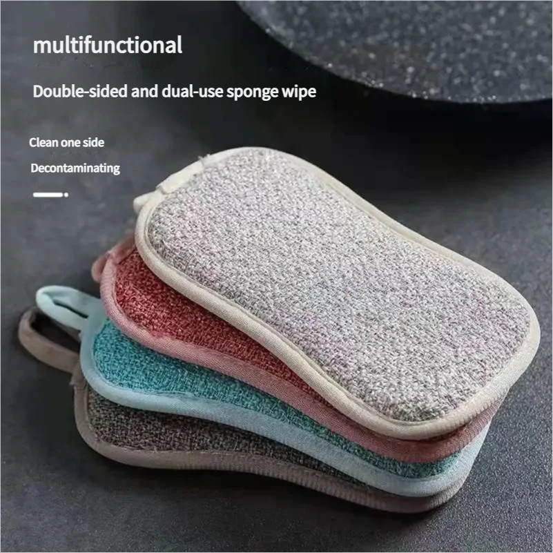 Reusable Washable Sponges Magic Sponge Scouring Pad Dishwashing Sponge Kitchen S