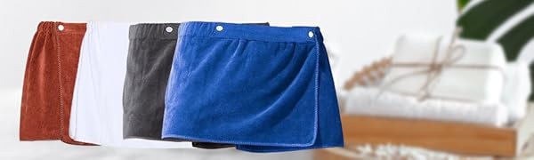 Men Boys Soft Wearable Bath Towel Short Pants Adjustable Mircofiber Towel Pool