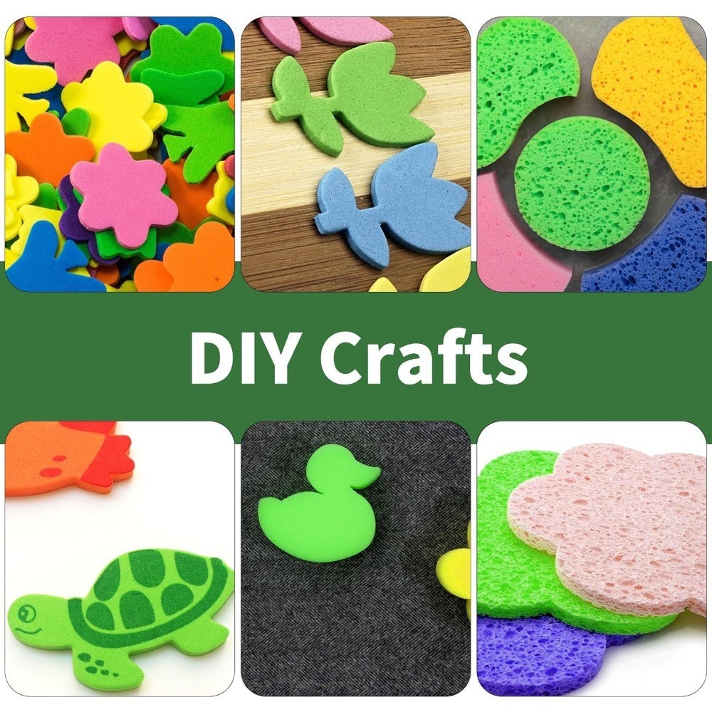 Pop up Sponges 12 Pack Green Cellulose Sponges for Kitchen Cleaning Dish Washing