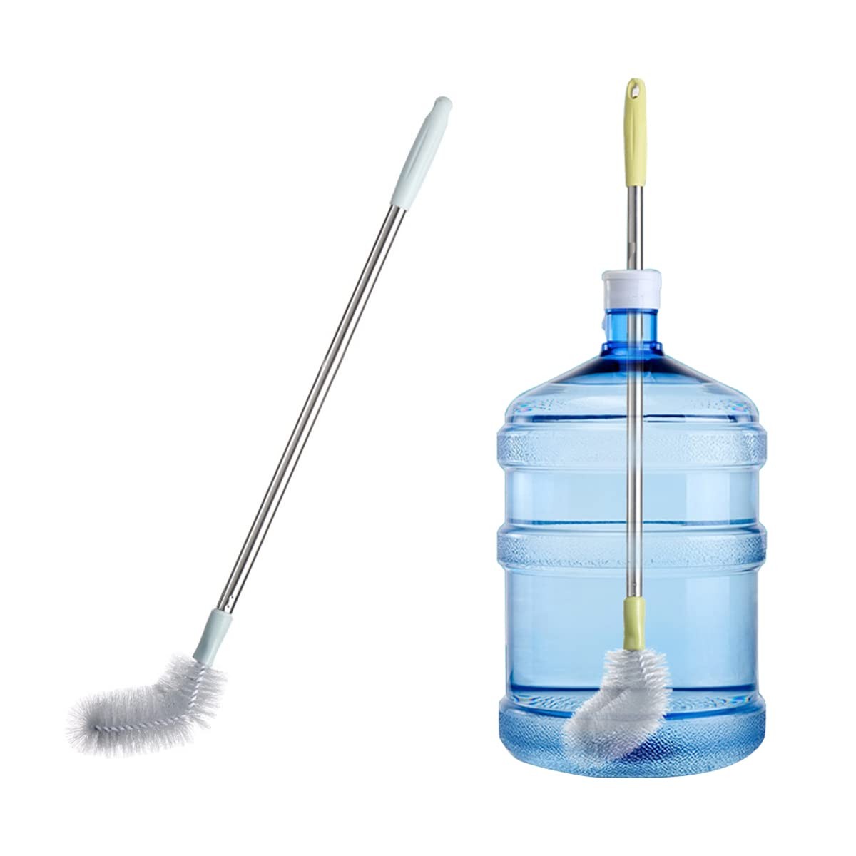 2 Pack 28″ Long Bottle Brush, 3 & 5 Gallon extra long handle, Gray