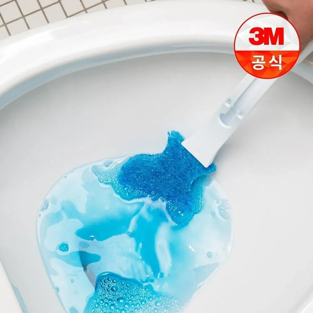 3M Scotch Brite Clean Stick Handle Disposable Toilet Bowl Cleaner + 1 Refills