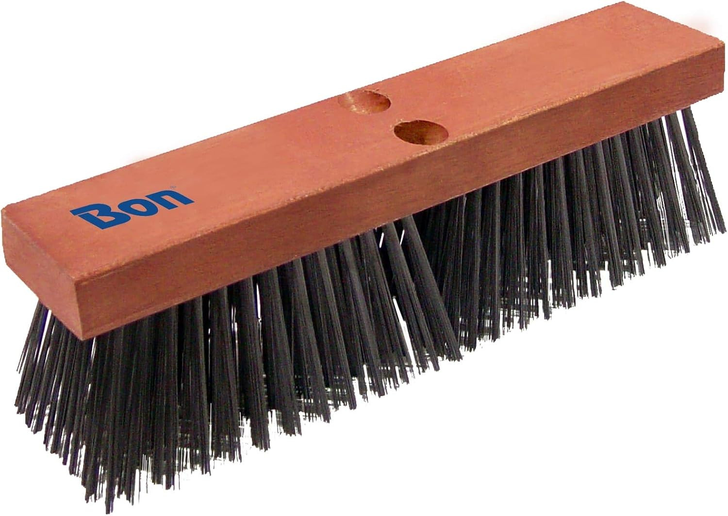 Steel Wire Asphalt Broom – 16 In. Heavy-Duty Car Steel Bristle Broom with Hardwo