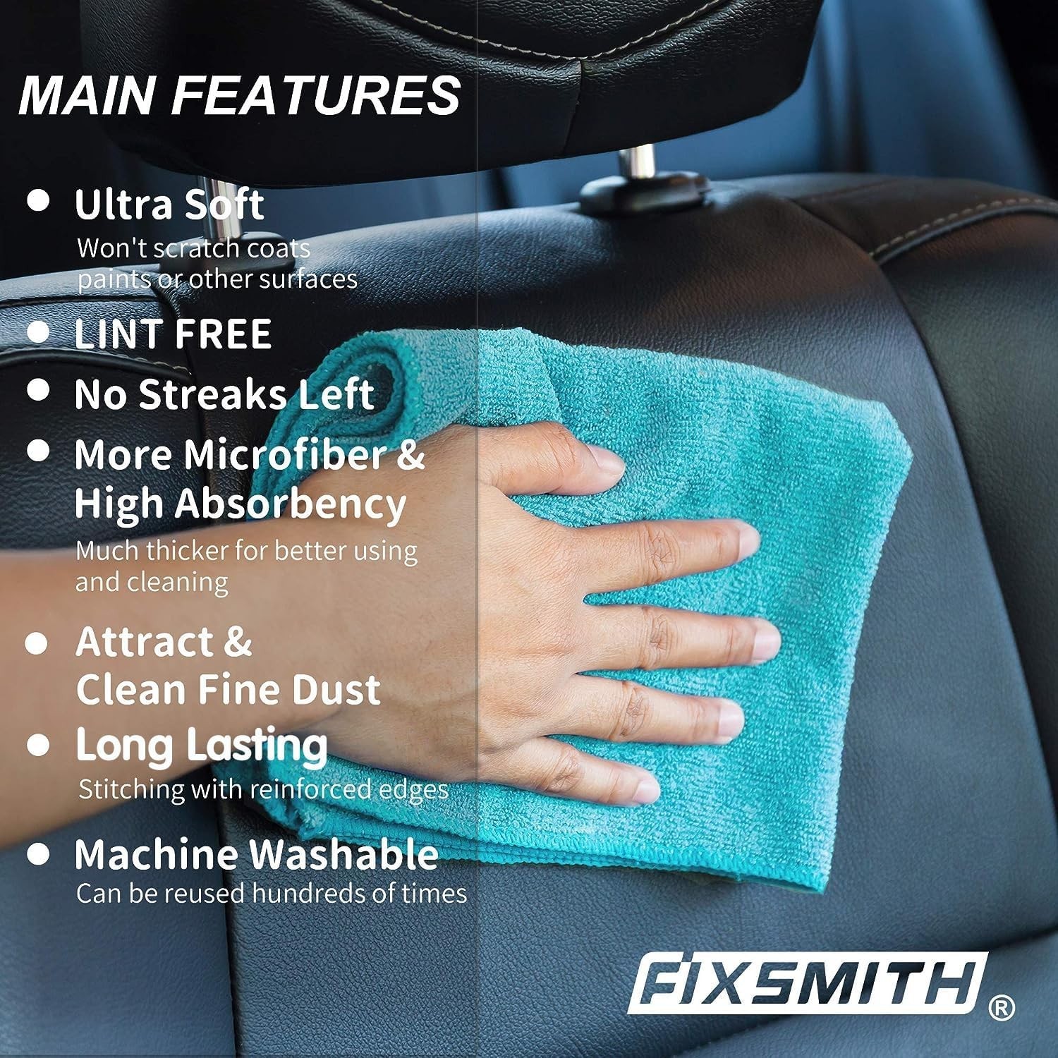 Microfiber Cleaning Cloth – Pack of 8 Size: 12 x 16 in Multi-Functional Cleaning