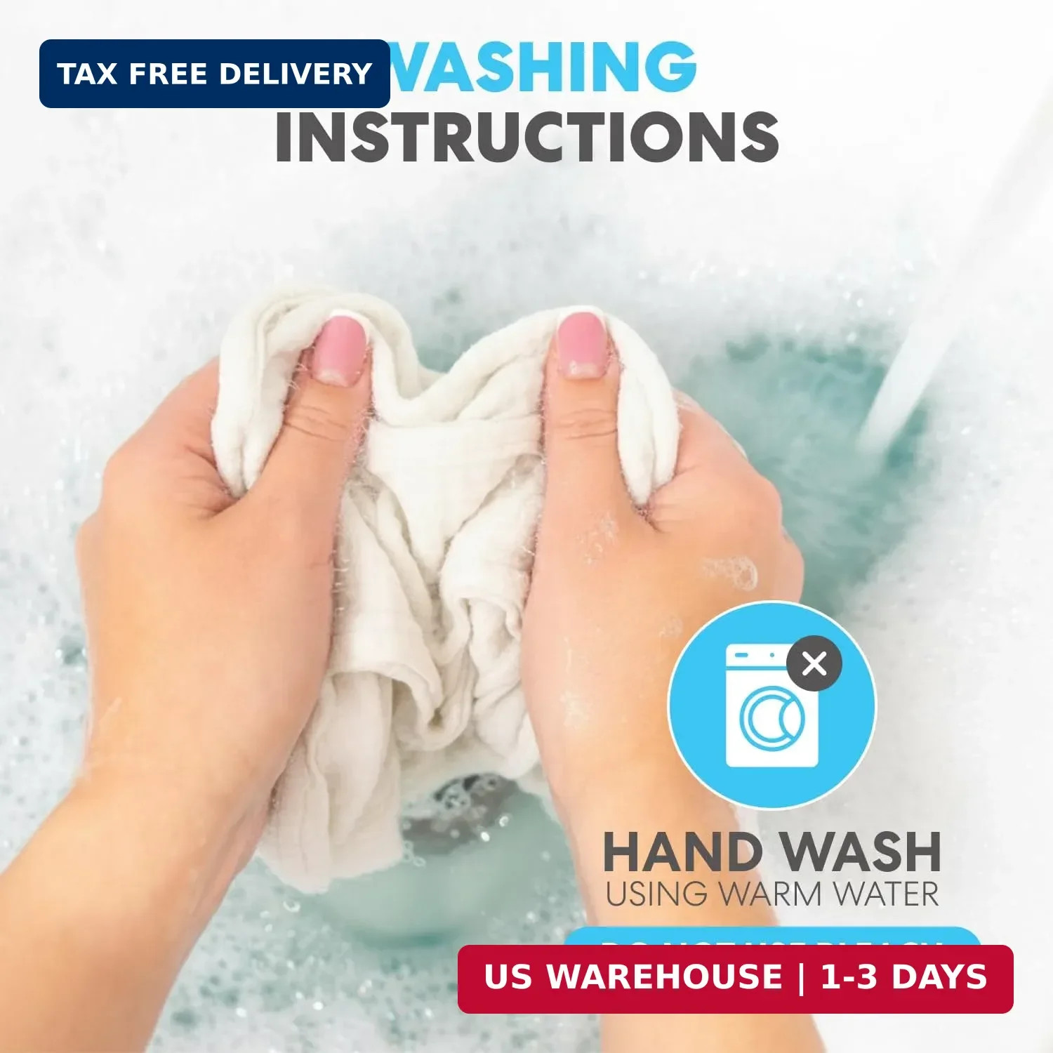 Simpli-Magic Cotton Shop Towels 14″x12″ (145 Pack) – Reusable Cleaning Shop Rags