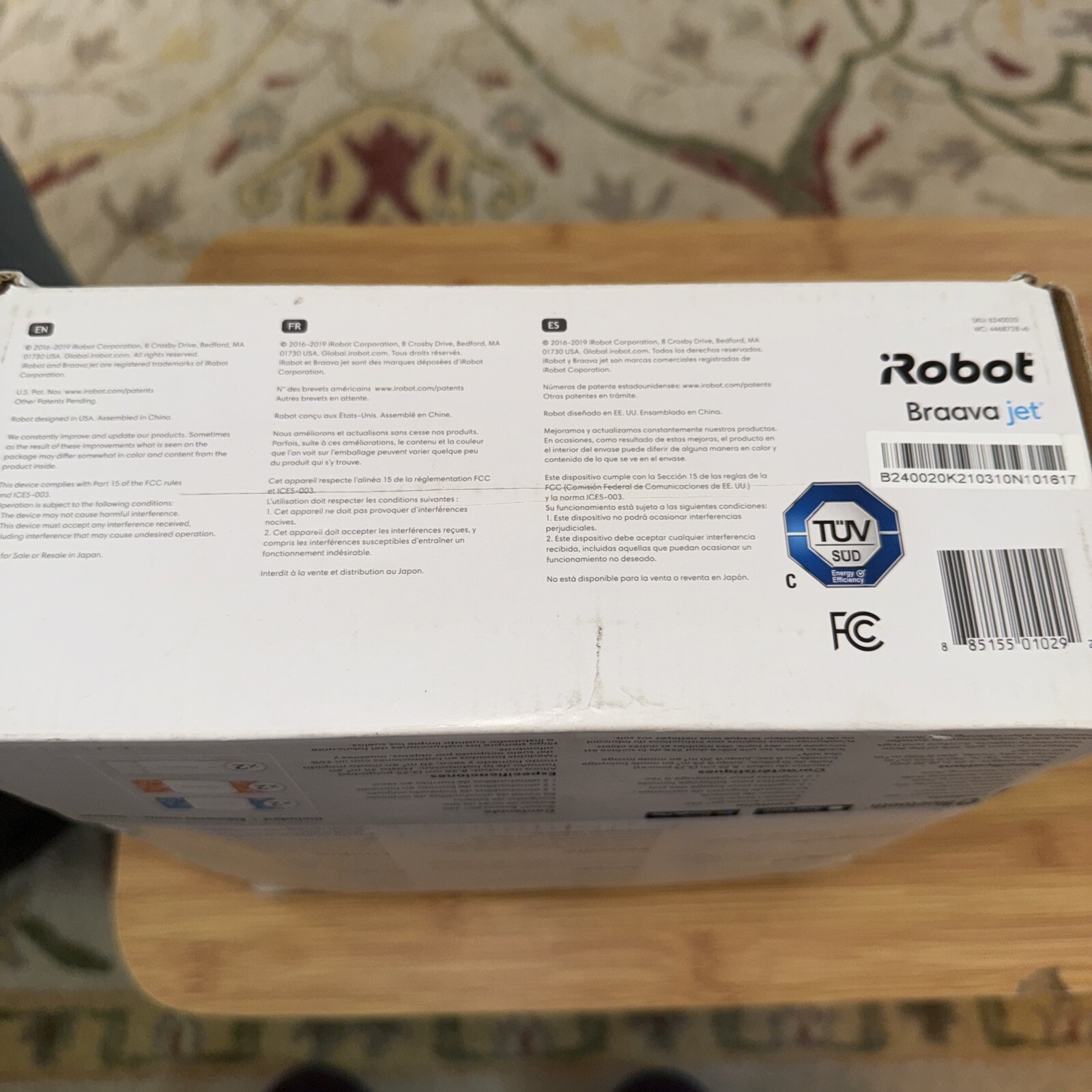 iRobot Braava Jet 240 Mopping Smart Robot Bluetooth Clean Hardwood/Tile/Stone