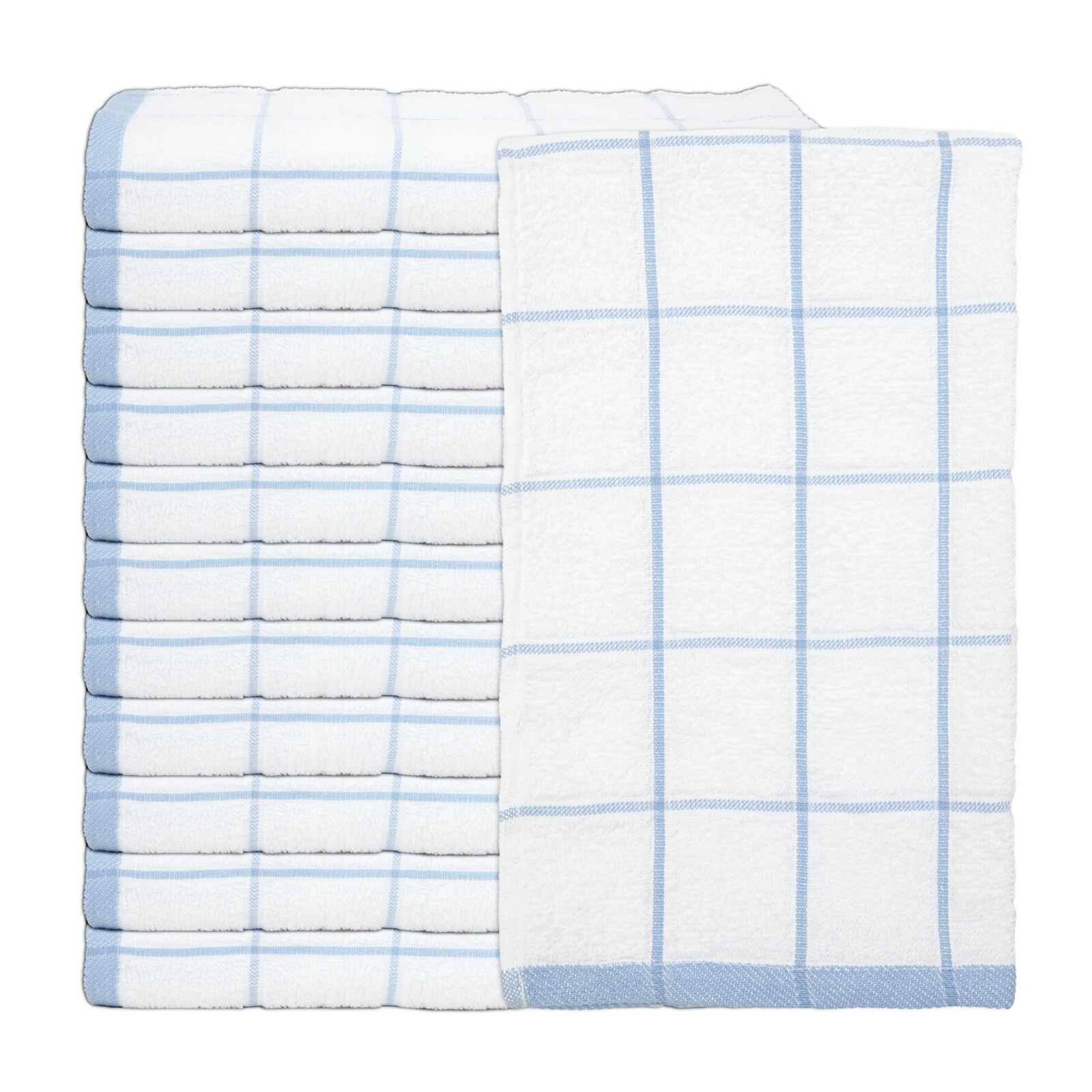 Kitchen Towel Packs of 12 – 100% Cotton – 15 x 25 – Striped Color Options