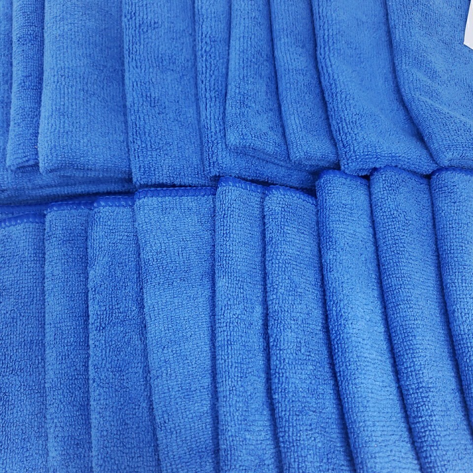 20 Microfiber Cleaning Cloths 12×12” Wash Towel Drying Rag Car Detailing 300GSM