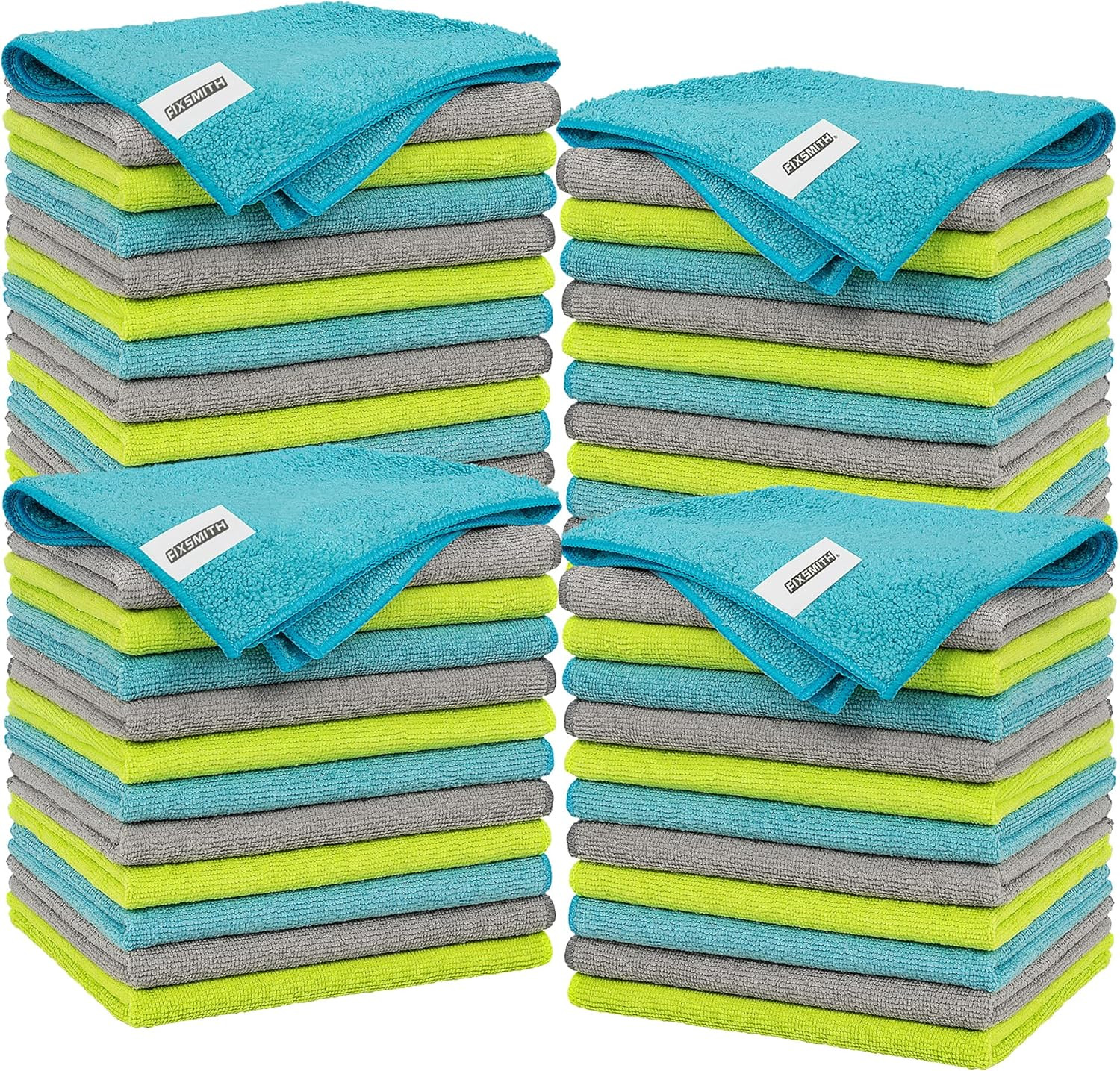 Microfiber Cleaning Cloth – Pack of 48, Multi-Functional Cleaning Towels, Size: