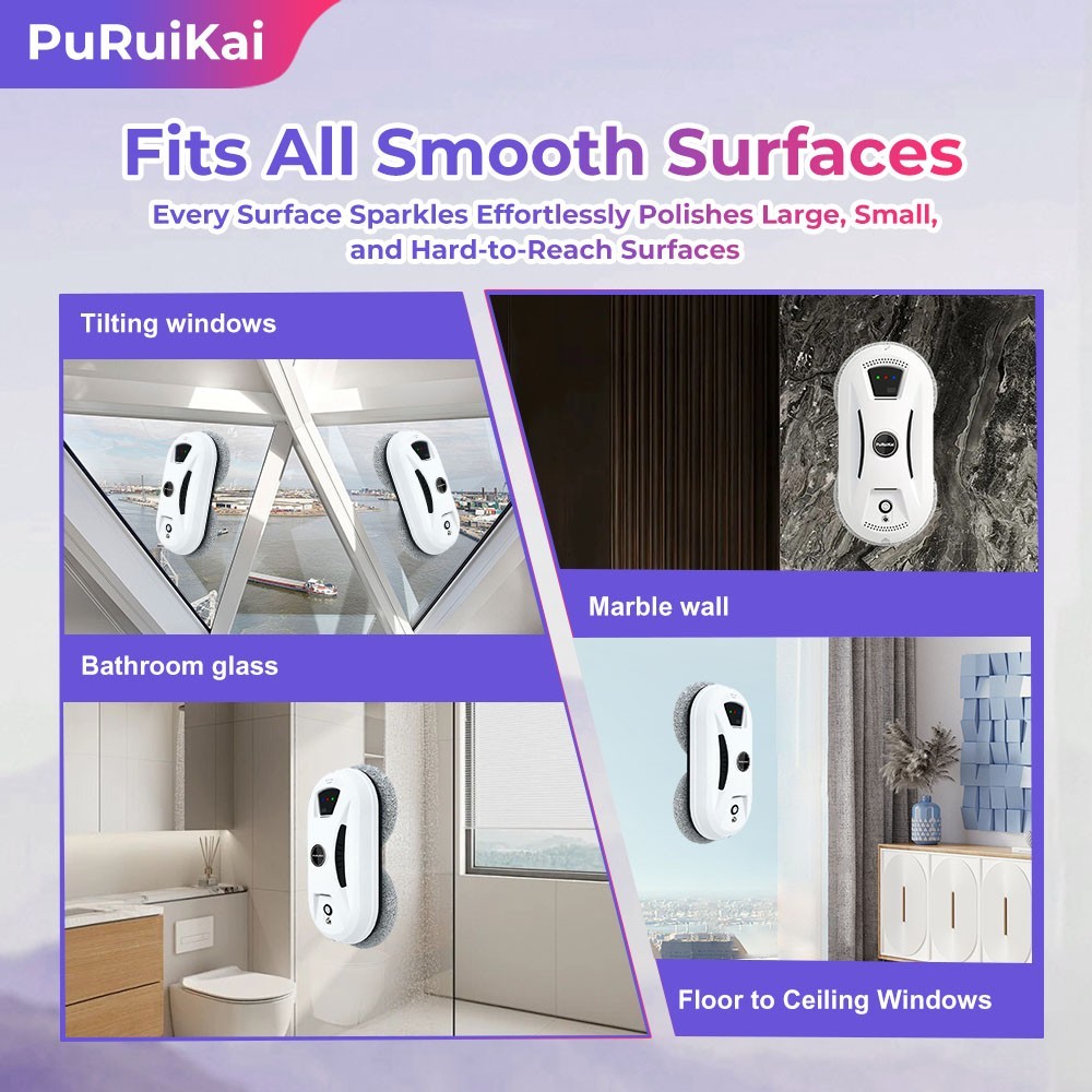 PuRuiKai’s latest 2026 model intelligent high-rise glass cleaning robot