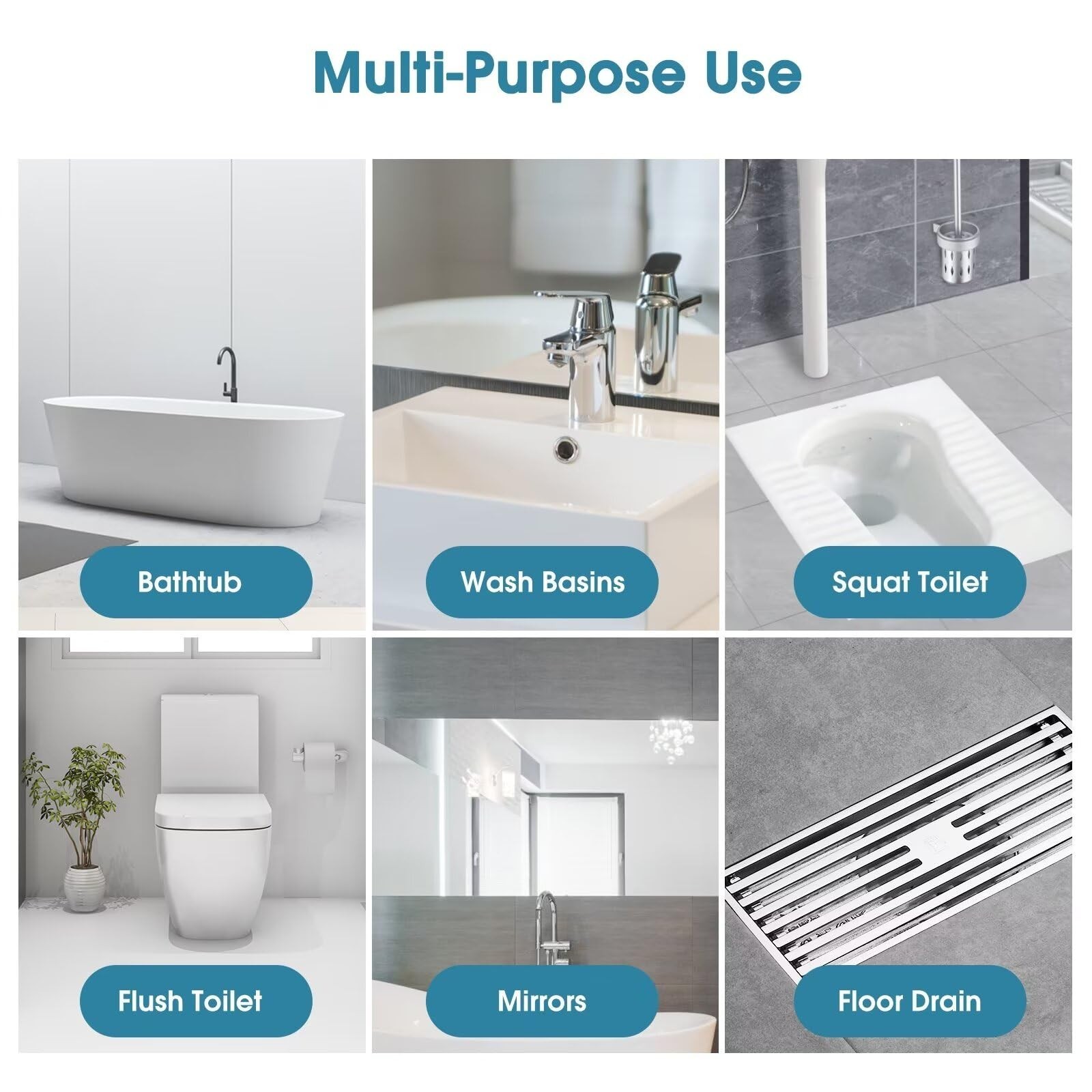 Disposable Toilet Brush with 48 PCS Refills, Disposables Toilets Cleaning Sys…