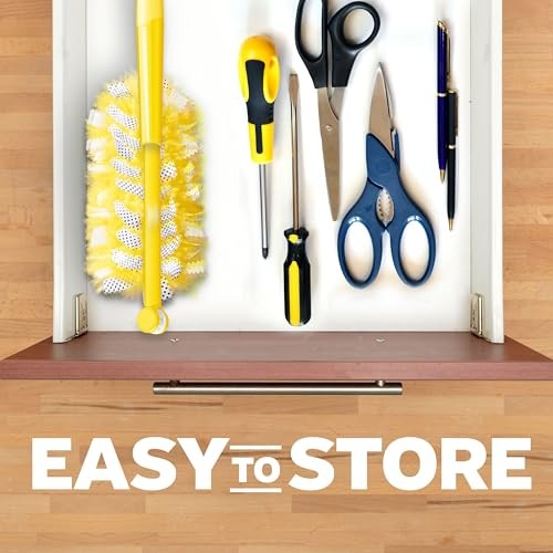 Swiffer Duster Kit with 3 ft Extendable Handle, Heavy 4 Piece Set, Yellow