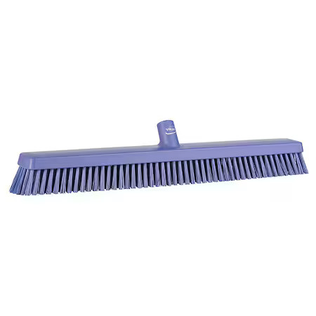Remco 31958 24 In Sweep Face Broom Head, Soft/Stiff Combination, Purple