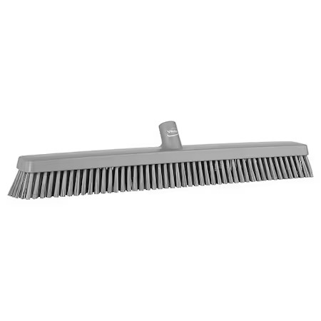 Remco 319588 24 In Sweep Face Broom Head, Soft/Stiff Combination, Gray