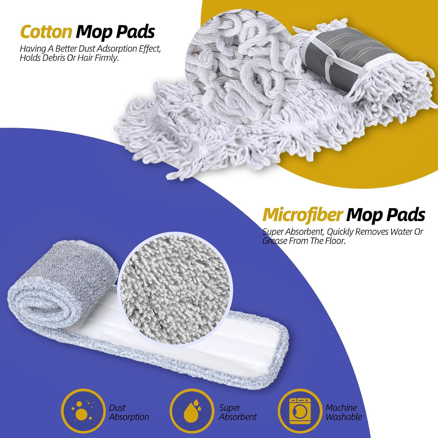 36″ Commercial Dust Mops for Floor Cleaning, Masthome Professional Industrial Mo