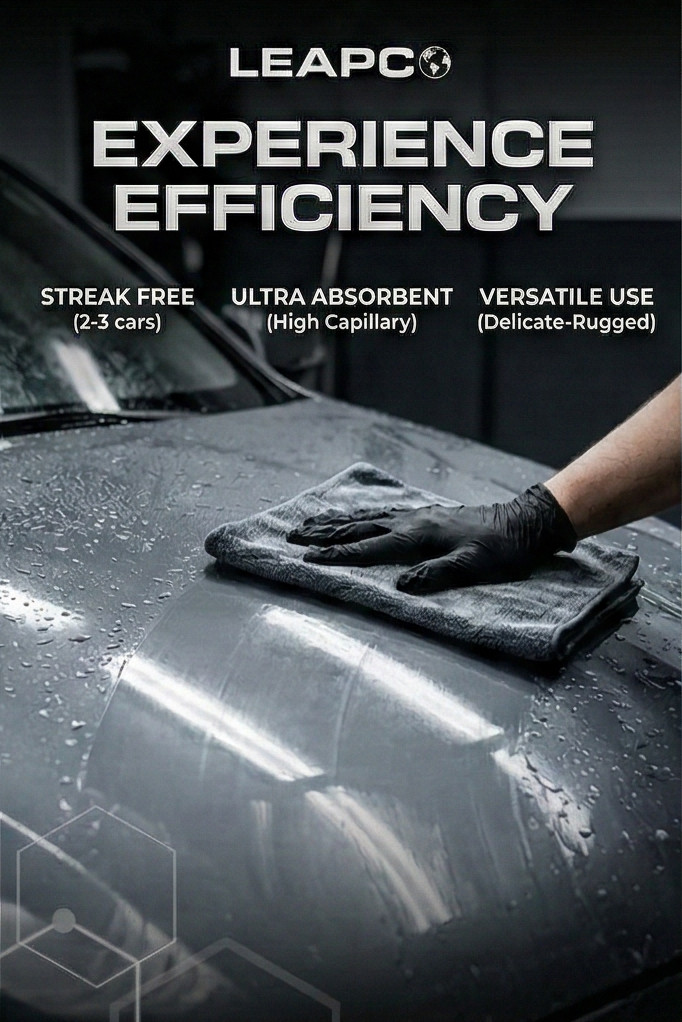 Professional Twisted Loop Microfiber Car Drying Towel Detailing Chamois Cloth La