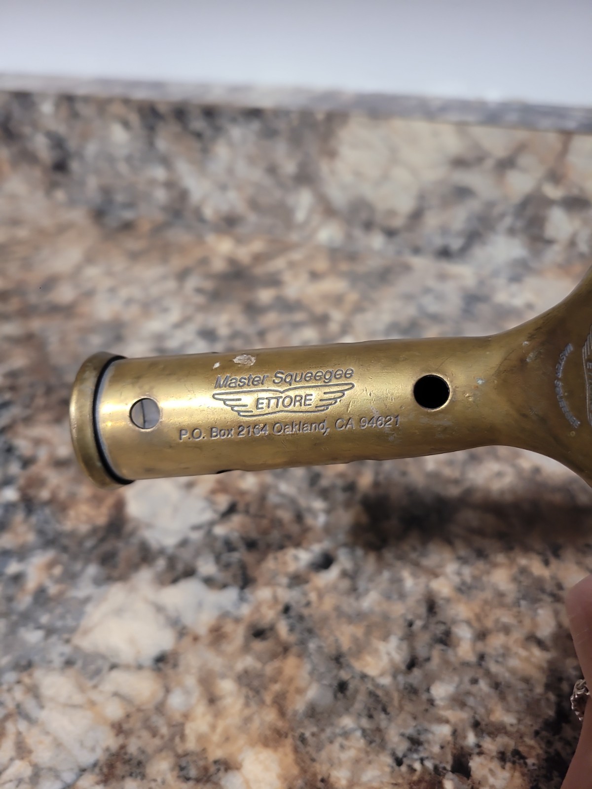 Unger Ettore Brass Handled Squeegee Lot Of 2 Sizes 17.5″ And 11.5″ Made In USA