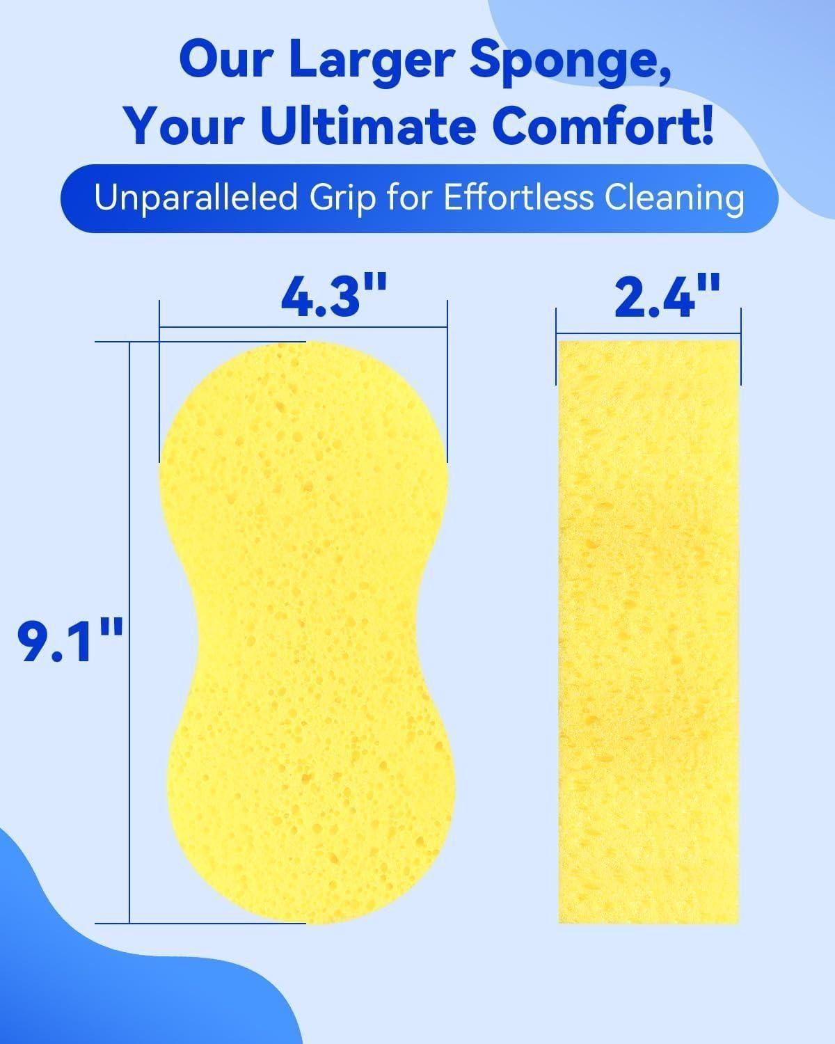 Car Wash Sponge, Car Cleaning Large Sponges, All Purpose Sponges for Cleaning, E