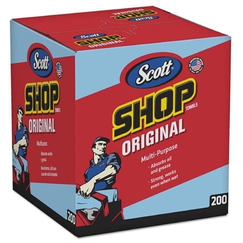 Scott Professional Multi-Purpose Shop Towels in a Box, 200 Sheets
