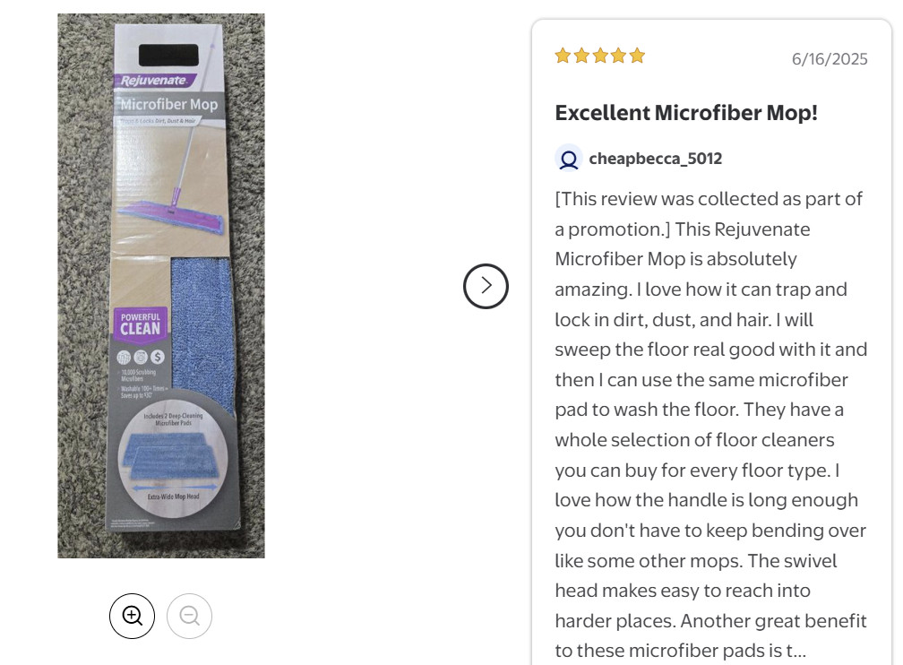 Rejuvenate Microfiber Mop Kit with Reusable Pad, 1 Count