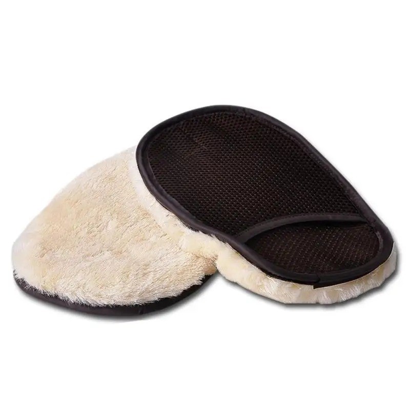 1pcs Soft Microfiber Wool Car Wash Glove – Scratch-Free Cleaning Mitt for Auto