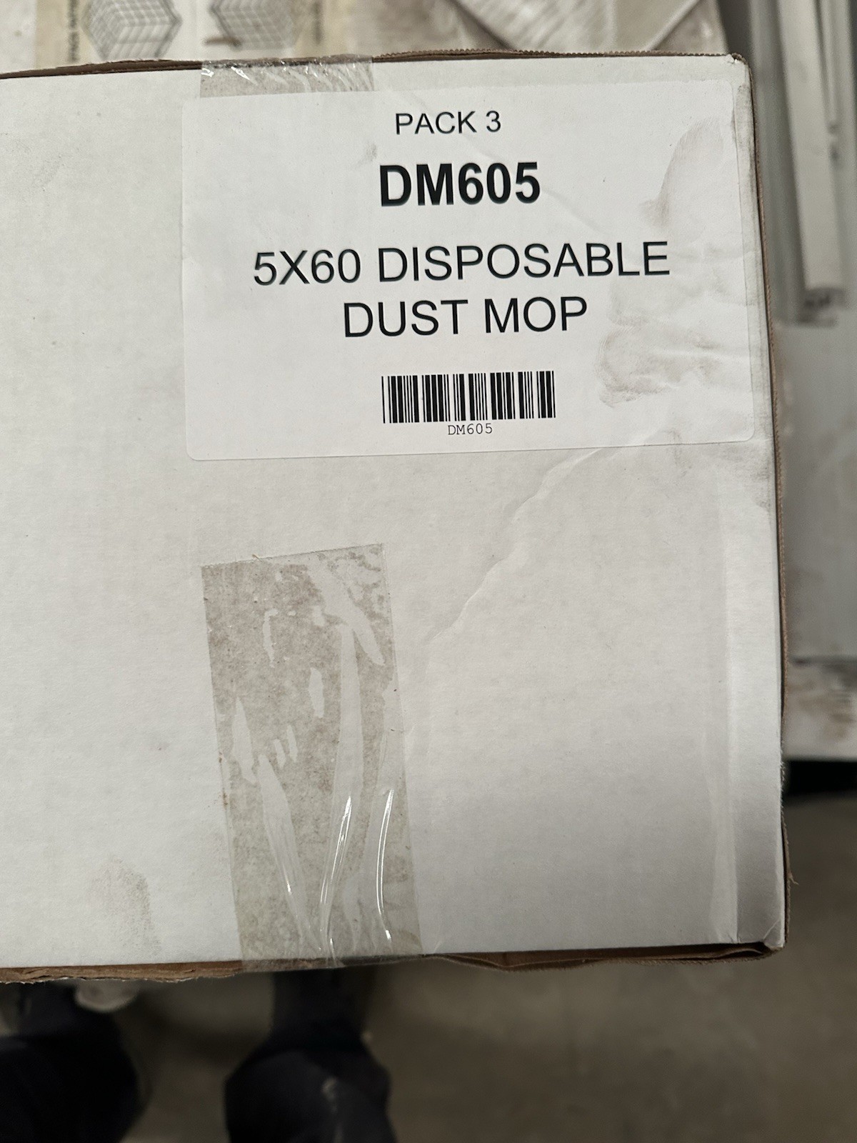 O’dell disposable cotton end dust mop 5×60” pack of 3 new in box