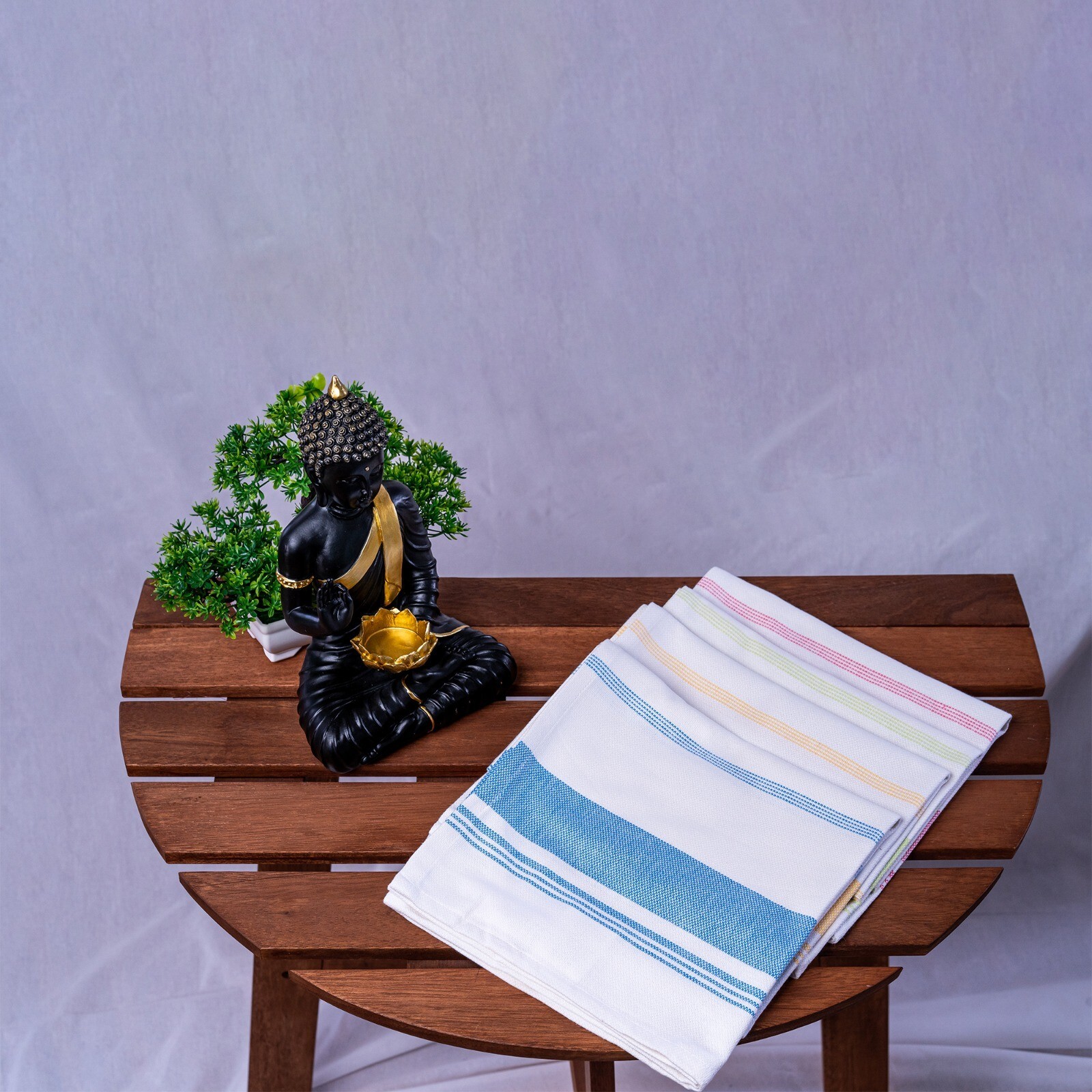 (Assorted Colors) Multi Purpose Towel 100% Cotton – Set of 4 (20×30″)
