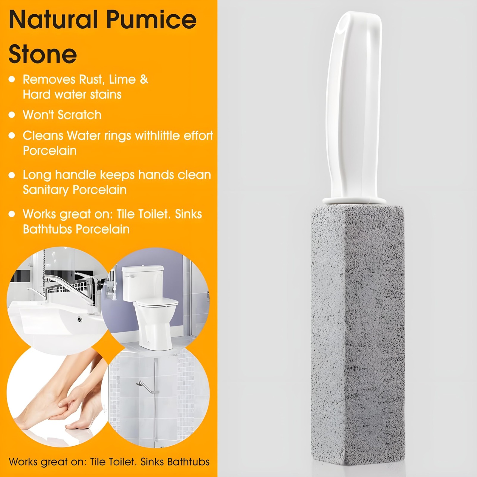 Bexter 2-Pack Value Toilet Bowl Pumice Cleaner with 1 Count (Pack of 2)