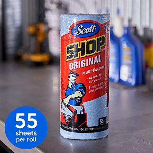 Scott Shop Towels, Blue 10.4″ x 11″ (55EA/ROLL)