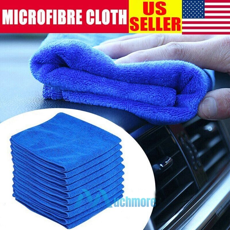 50 x Microfiber Towel Cleaning Cloth LED TV Auto Detailing Polishing No-Scratch