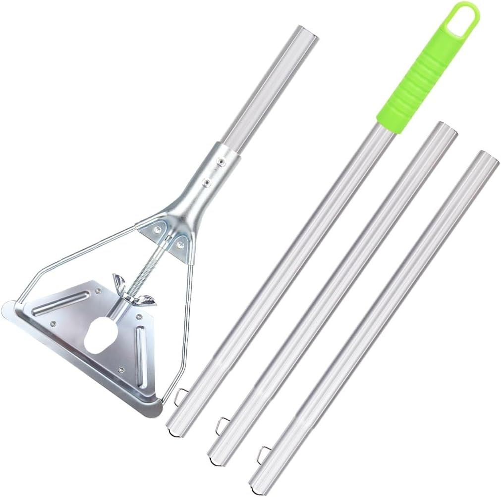 Mop Handle Commercial Heavy Duty – 57 Inch Industrial Metal Mop Stick Replace…
