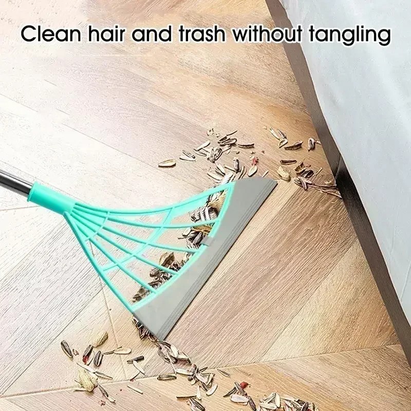 2pcs Silicone Magic Rubber Broom Mop Hand Dust Brooms Home Floor Cleaning Squeeg